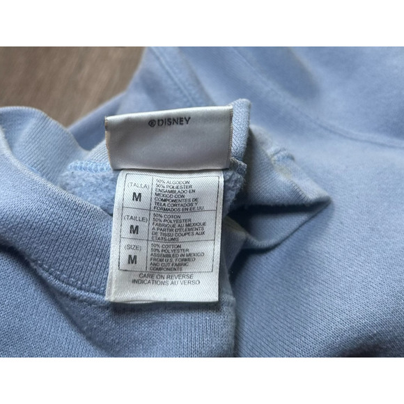 Vintage Disney Store Tigger Walt Disney World Sweatshirt Blue M Unisex Fit - Picture 7 of 8